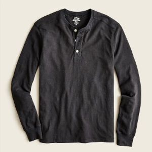 J. Crew Men’s Garment-dyed cotton Henley